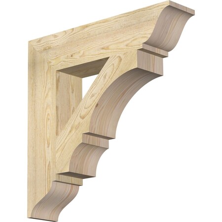 Ekena Millwork Balboa Traditional Rough Sawn Bracket, Douglas Fir, 6"W x 28"D x 28"H BKT06X28X28BOA01RDF